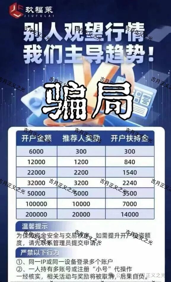 玖福莱股票带单类资金盘骗局,柬埔寨诈骗犯沈博安巧立名目欺诈老年人,马上要收割跑路了… 玖福莱股票带单类资金盘骗局,柬埔寨诈骗犯沈博安巧立名目欺诈老年人,马上要收割跑路了…