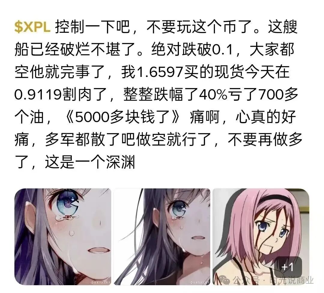 【泰达公司】相关项目【XPL】被爆割韭菜!收割了数十亿! 【泰达公司】相关项目【XPL】被爆割韭菜!收割了数十亿!
